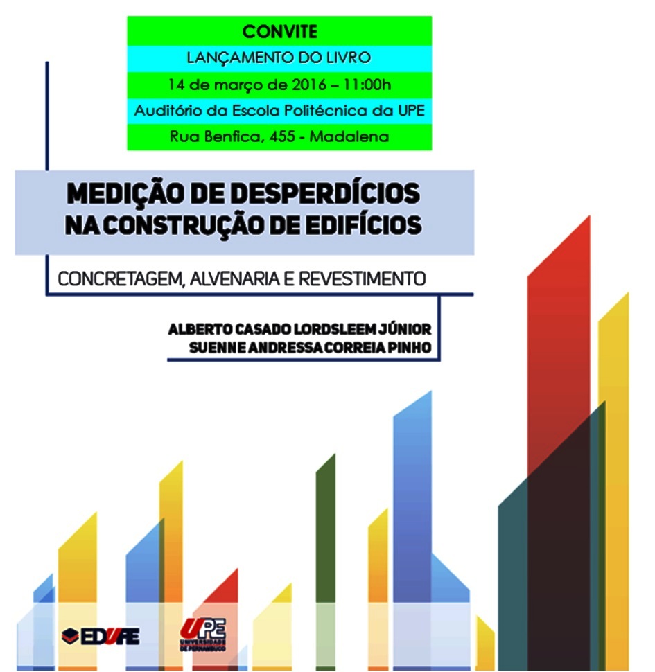 Lançamento LIVRO - Medição de desperdícios na construção de edifíciosl